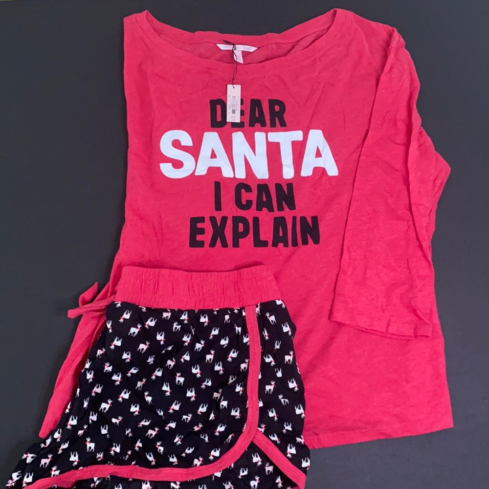 VS Christmas pj short set